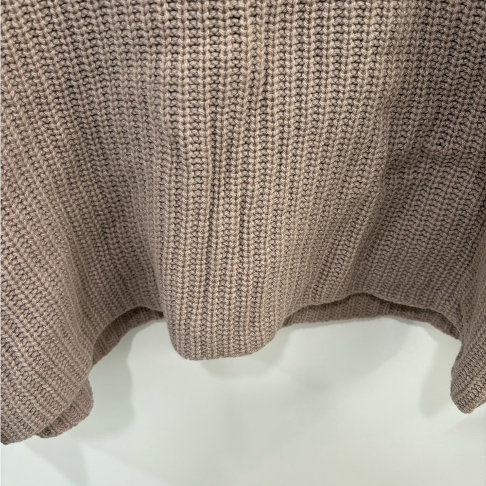 Vince Brown Boatneck Yak Wool Knit Cropped Sweater Size XS - Picture 13 of 13